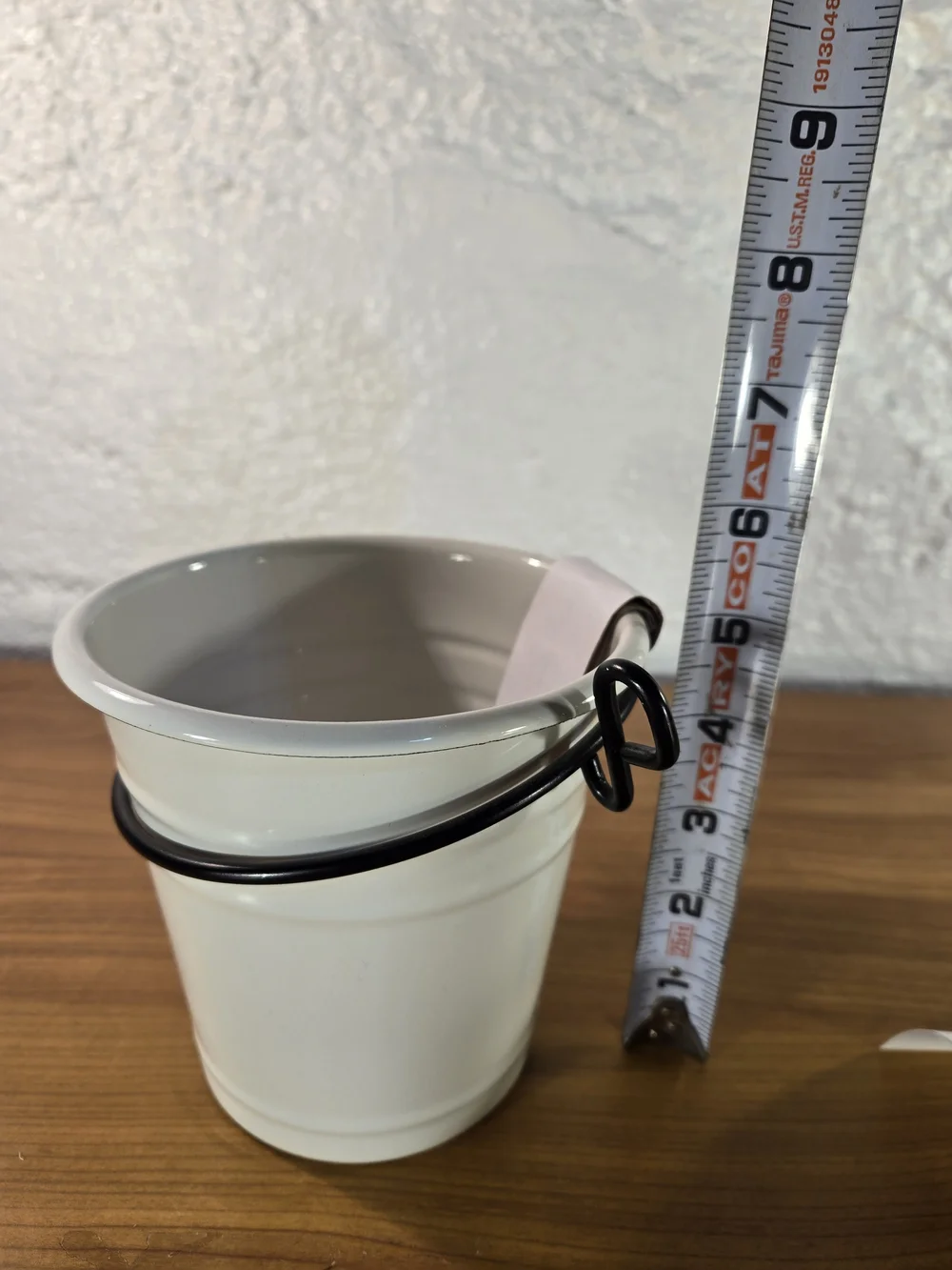Ikea Fintorp #18914 White Buckets Holders Black Handles New